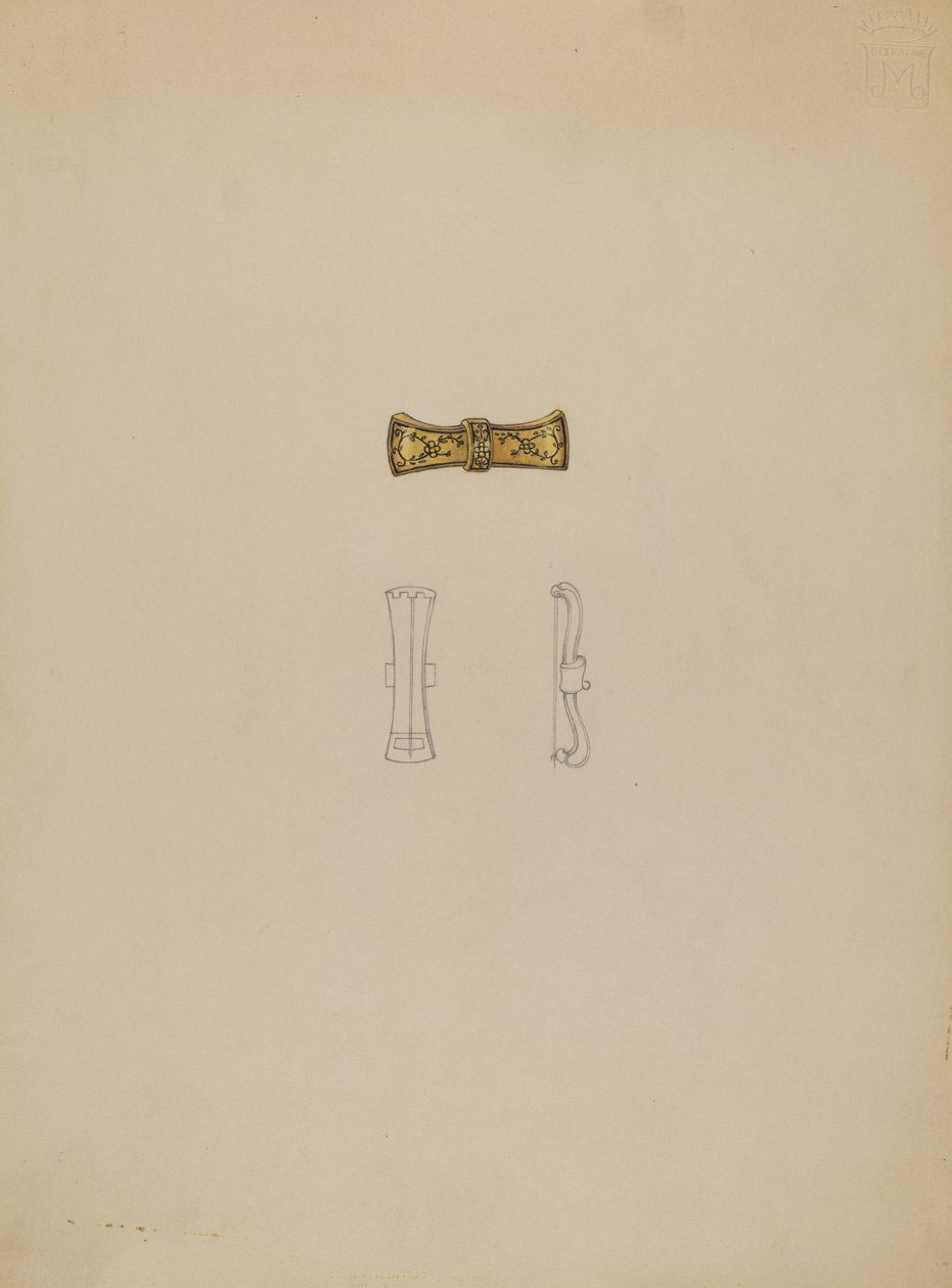 Broş, ç. 1936. by Marie Mitchell
