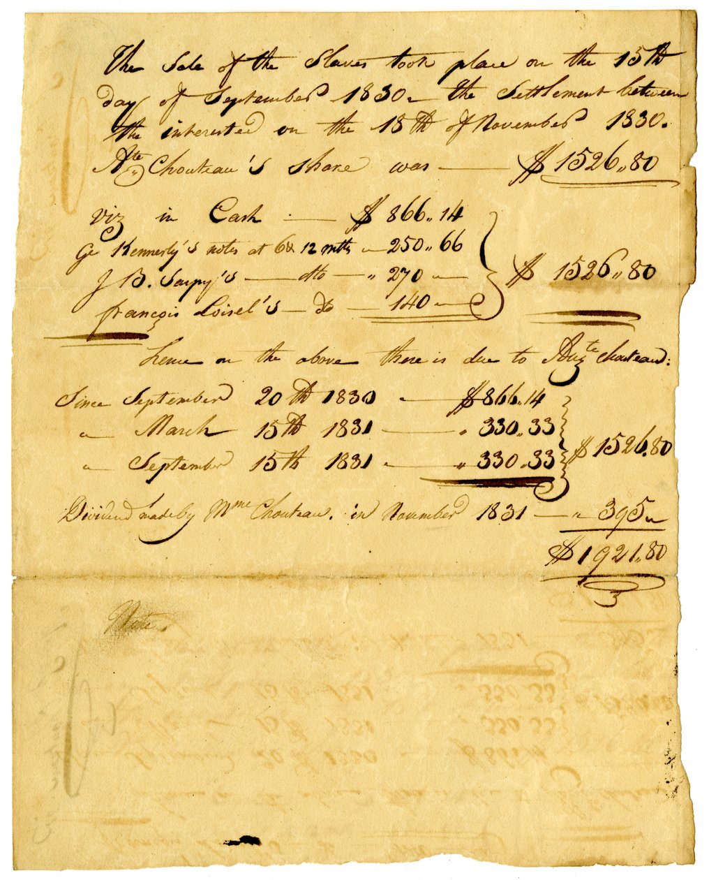 1831 Kasım by Marie Therese Cerre Chouteau