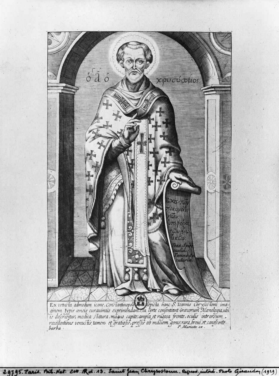 Aziz John Chrysostom, 17. yüzyıl by Mariette P.