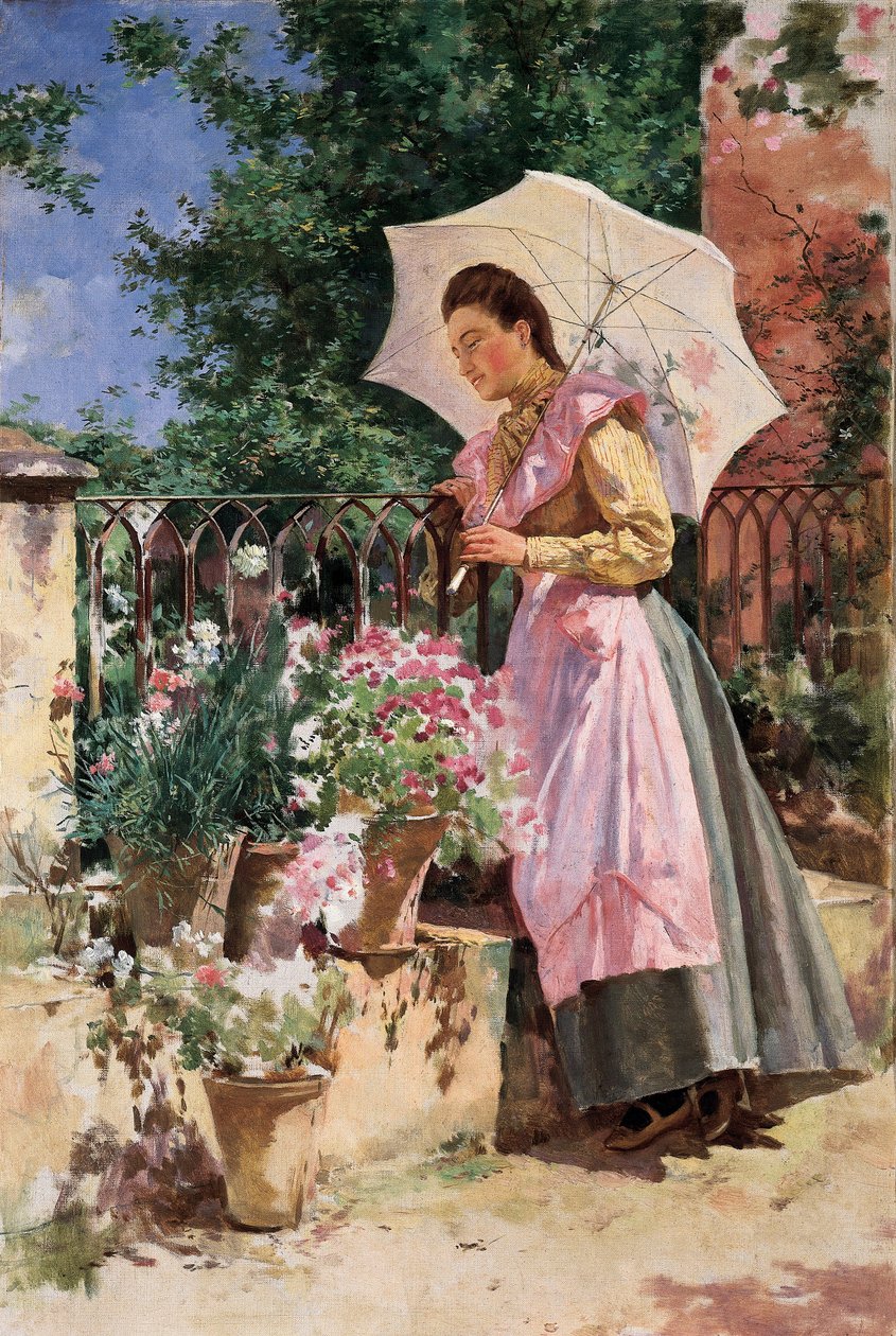 “" Şemsiyeli Kadın "” Isidoro Marin Gares