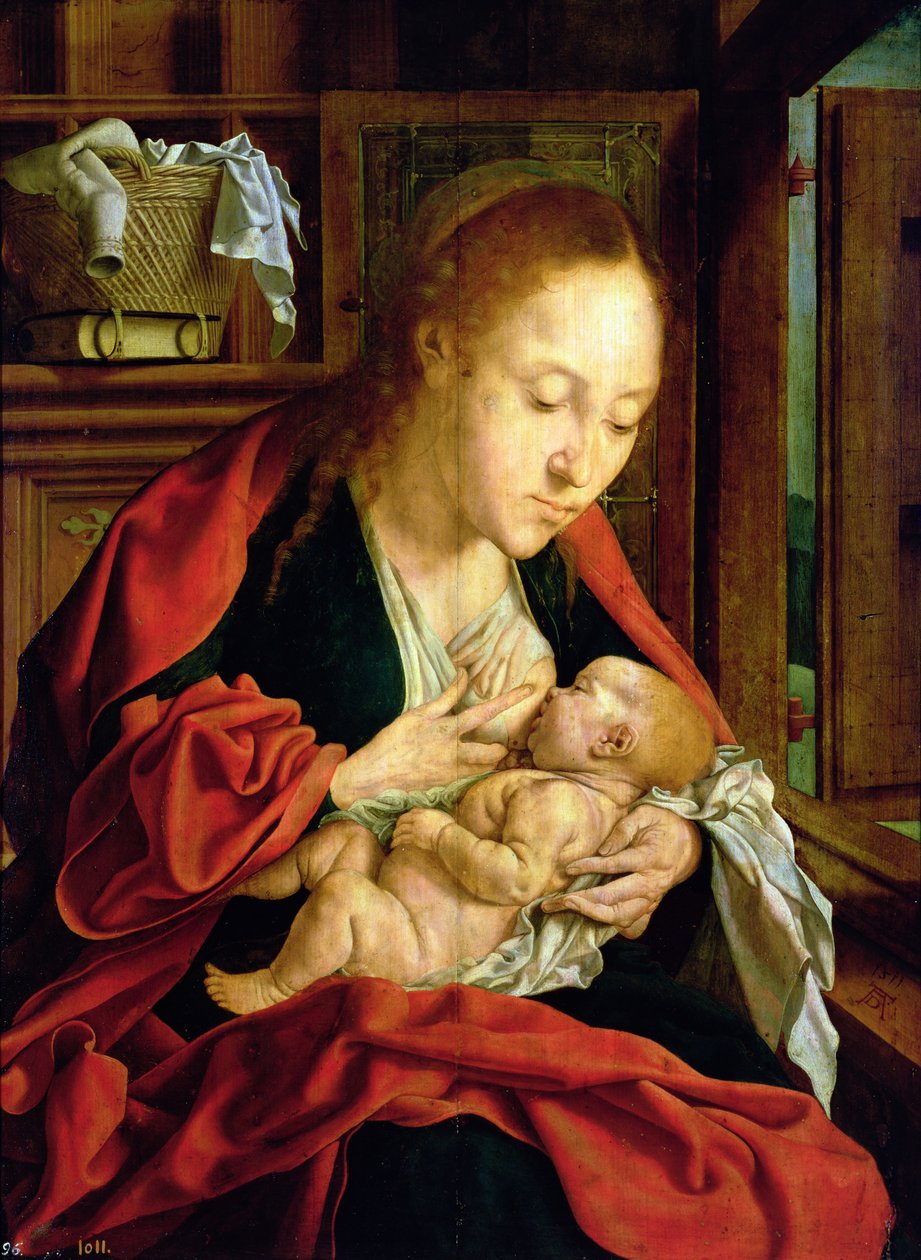 Madonna Mesih Çocuğunu Besliyor, 1511 by Marinus van Roejmerswaelen
