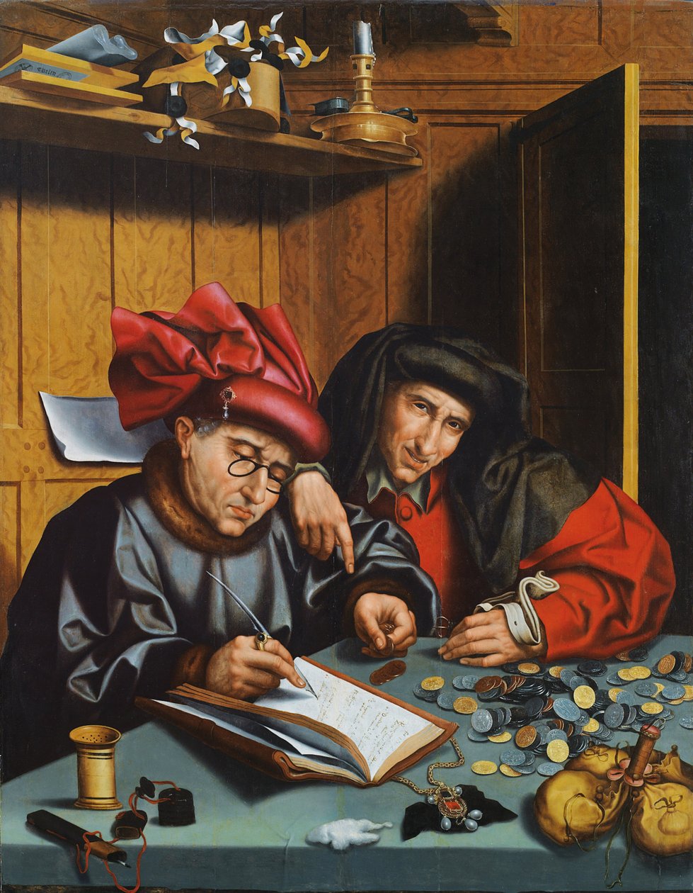 Para Değiştirenler by Marinus van Roejmerswaelen