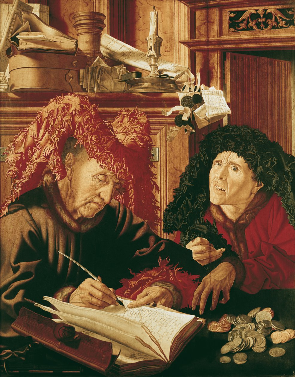 İki Vergi Toplayıcı, c.1540 by Marinus van Roejmerswaelen