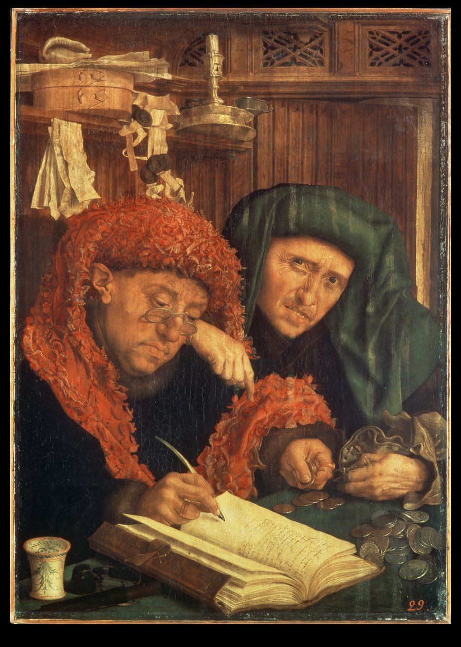 Vergi Tahsildarları, 1550 (panel) by Marinus van Roejmerswaelen