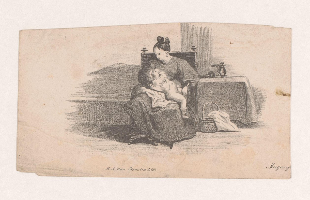 çocuklu anne by Marinus Adrianus van Straten