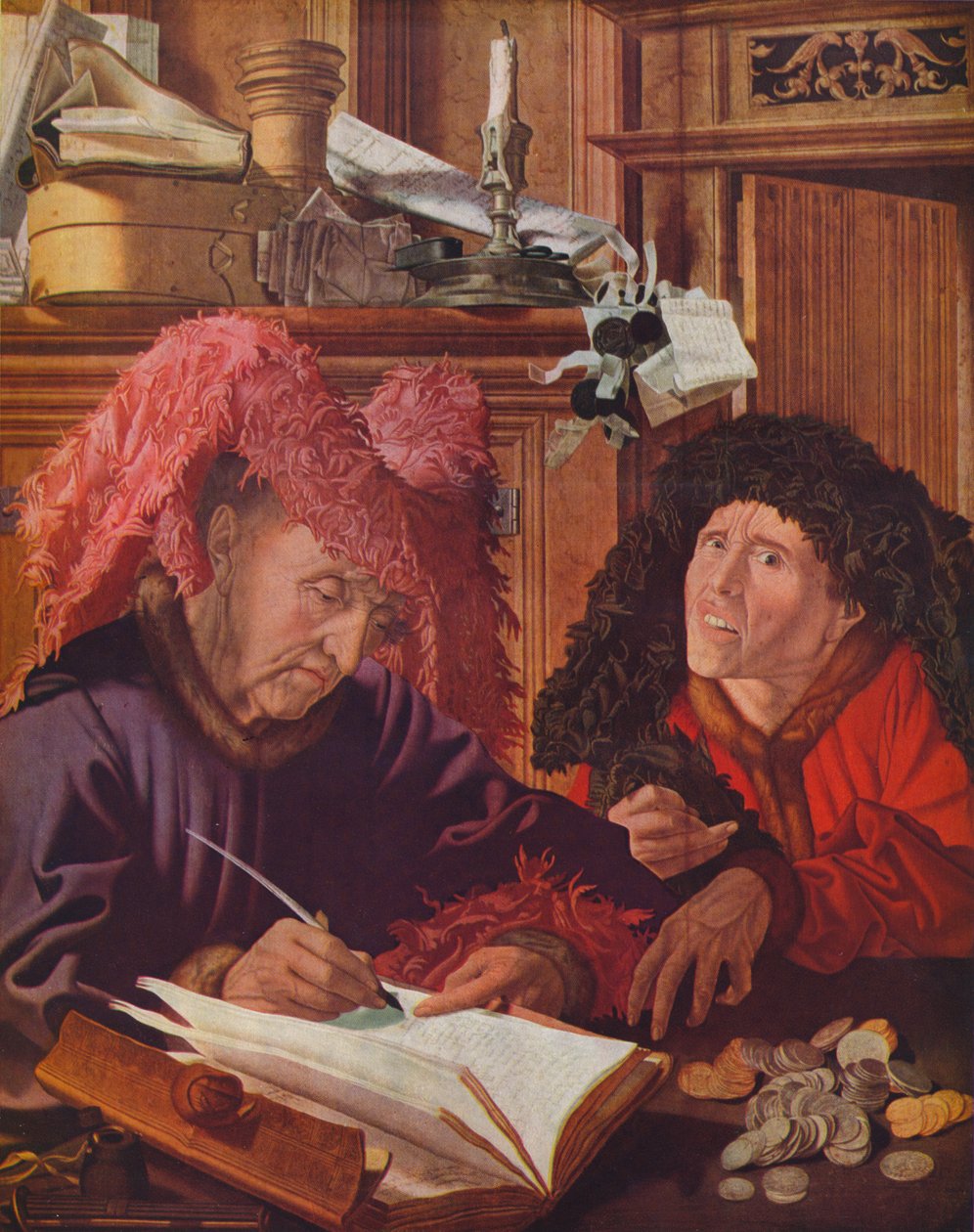 İki Bankacı veya Tefeci, c1540, 1939 by Marinus van Reymerswaele
