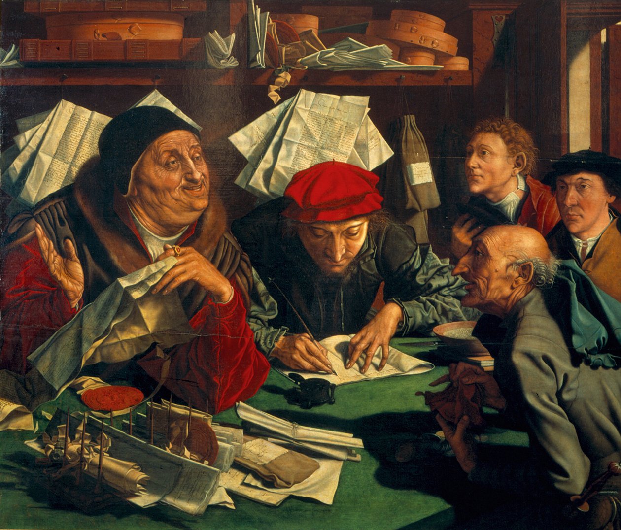Avukatlar Bürosu, 1545 by Marinus van Roejmerswaelen