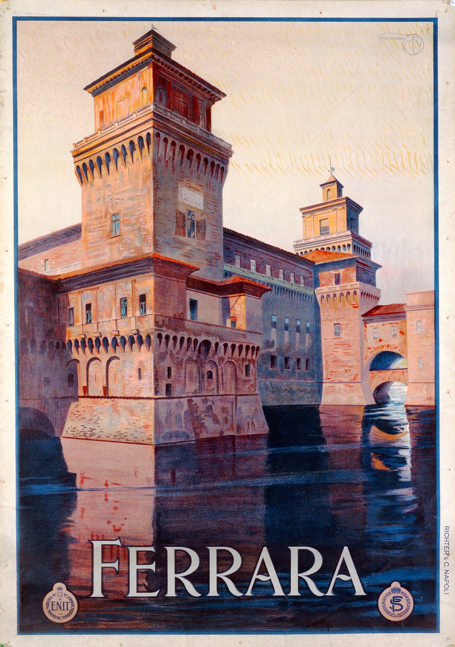 ಪೋಸ್ಟರ್ ಜಾಹೀರಾತು ಫೆರಾರಾ, 1928 ಟರ್ಕ್ by Mario Borgoni