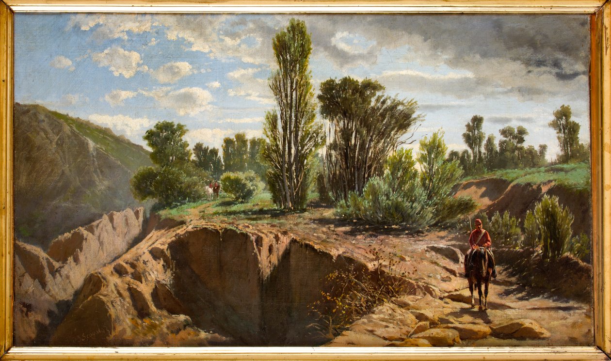 Garibaldianlara binen manzara (tuval üzerine yağlı boya) by Mario Di Scovolo