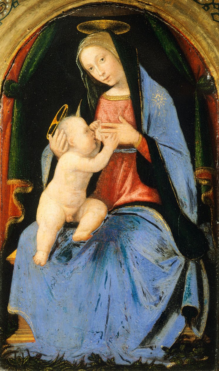 Madonna ve Çocuk, Mariotto Albertinelli (1474-1515) by Mariotto Albertinelli