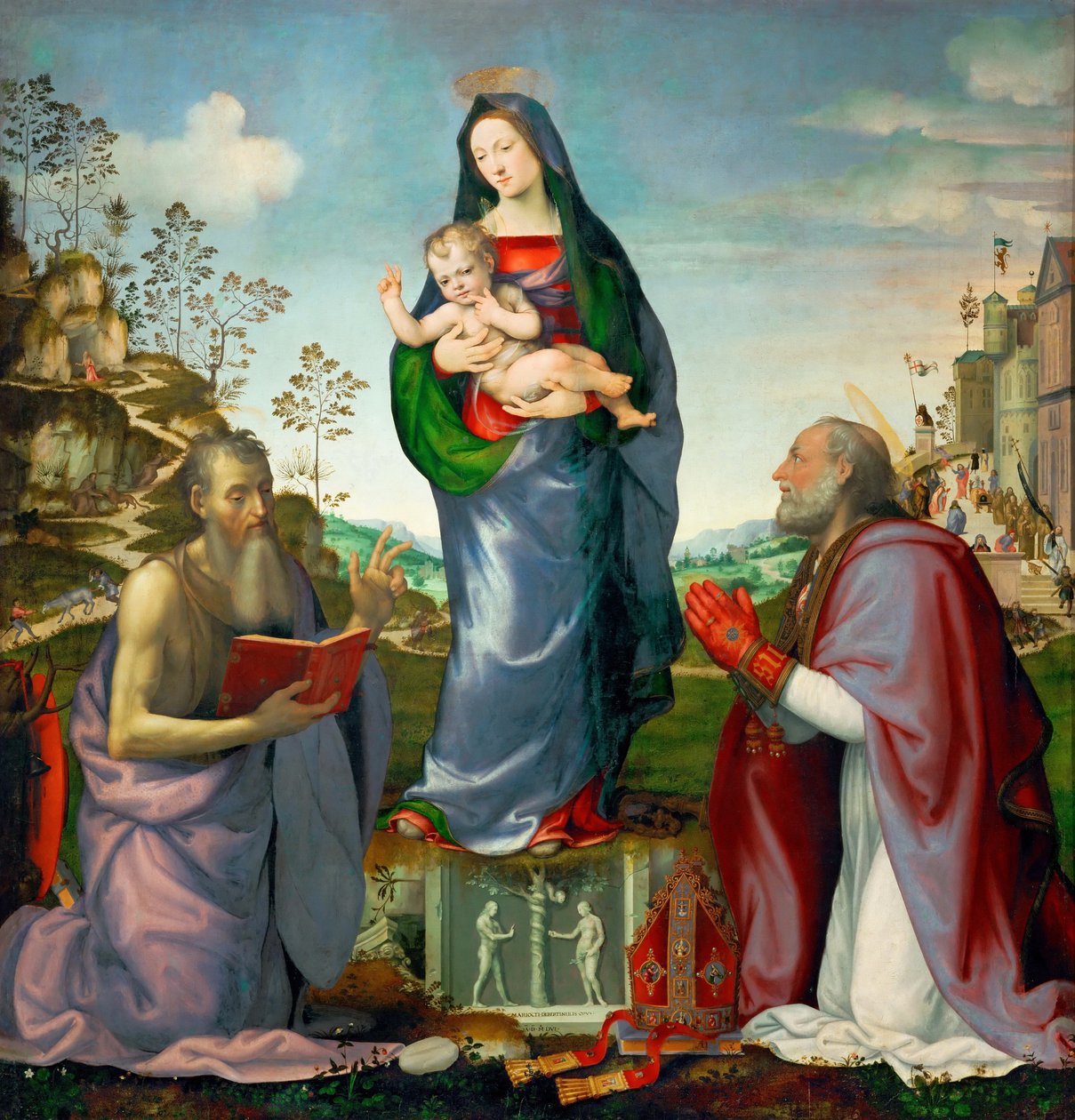 Aziz James ve Zenobius ile Madonna ve Çocuk, 1506 by Mariotto Albertinelli