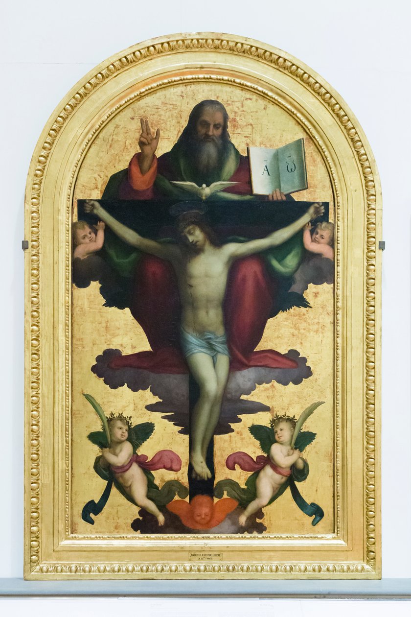 Kutsal Üçlü by Mariotto Albertinelli