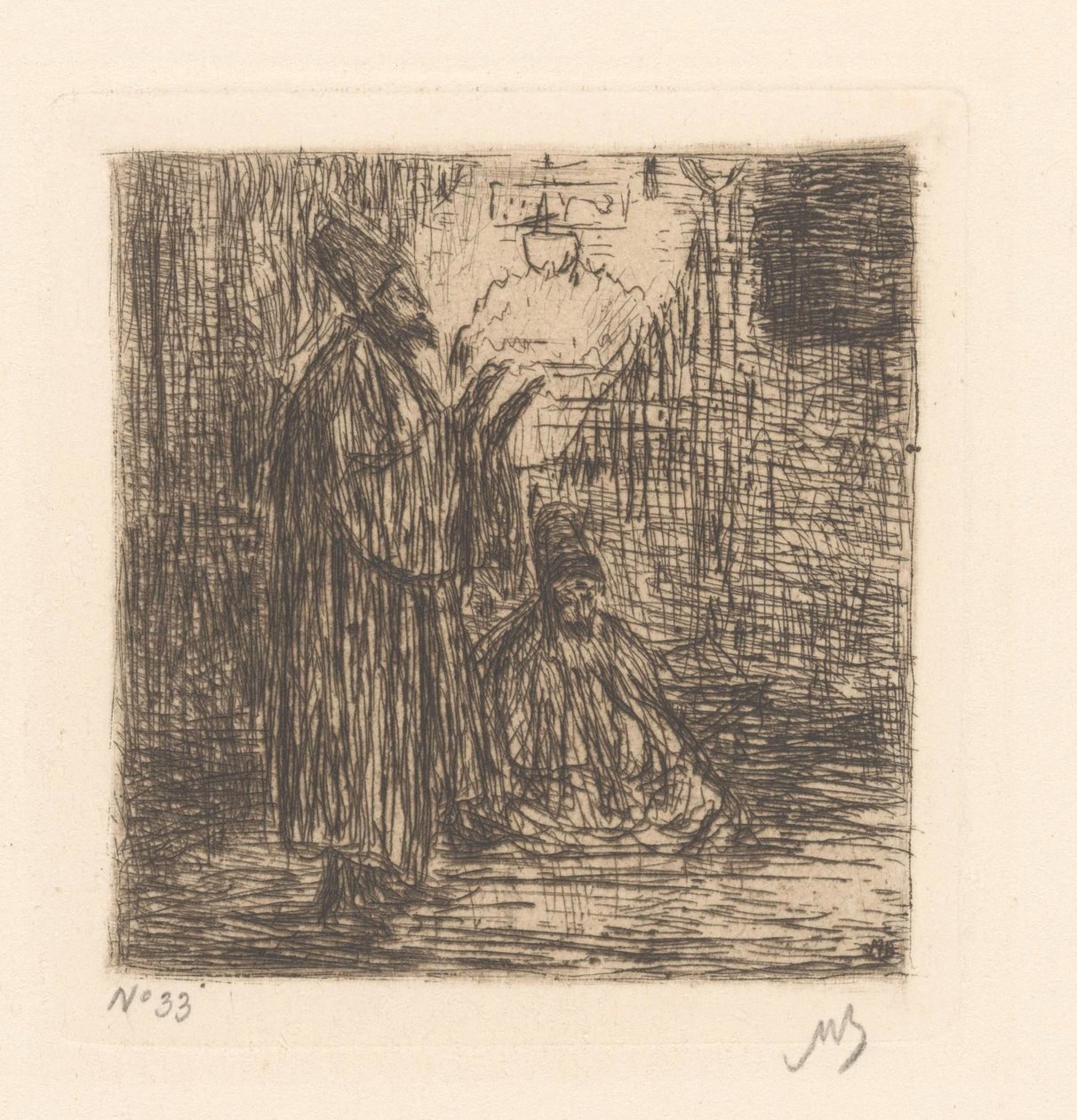 dua eden derviş by Marius Bauer (signed by artist)