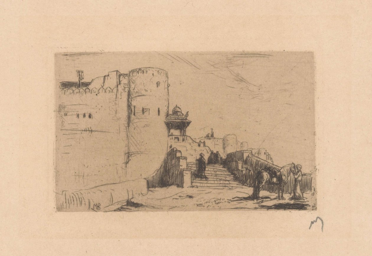 Palitana'daki Tempelmuren by Marius Bauer (signed by artist)