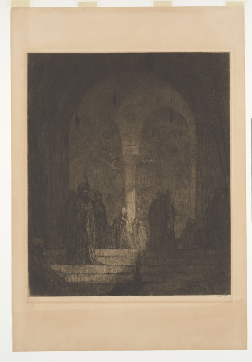 Bir caminin sundurma by Marius Bauer (signed by artist)
