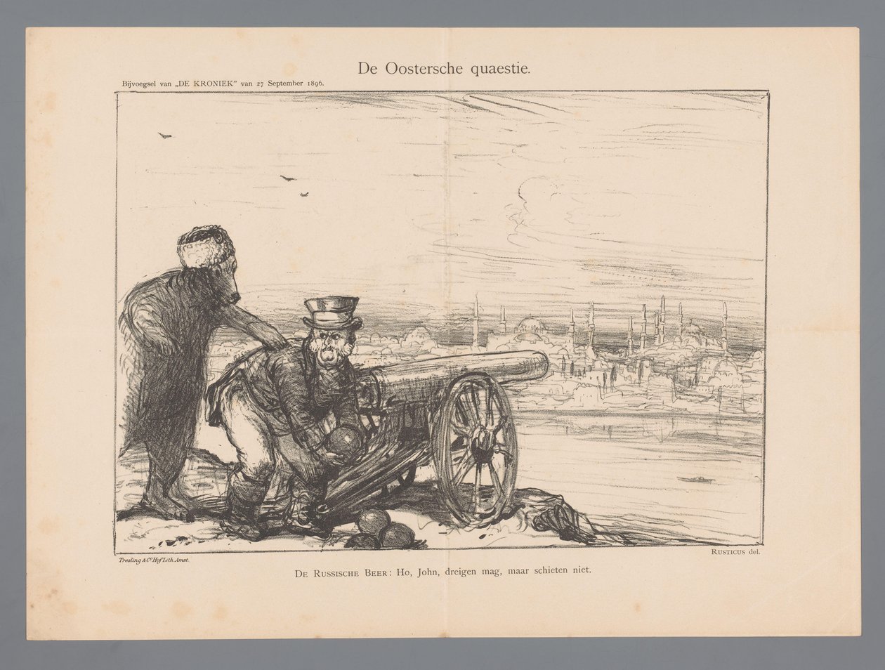 Doğu Sorunu (nesne üzerindeki başlık) by Marius Bauer