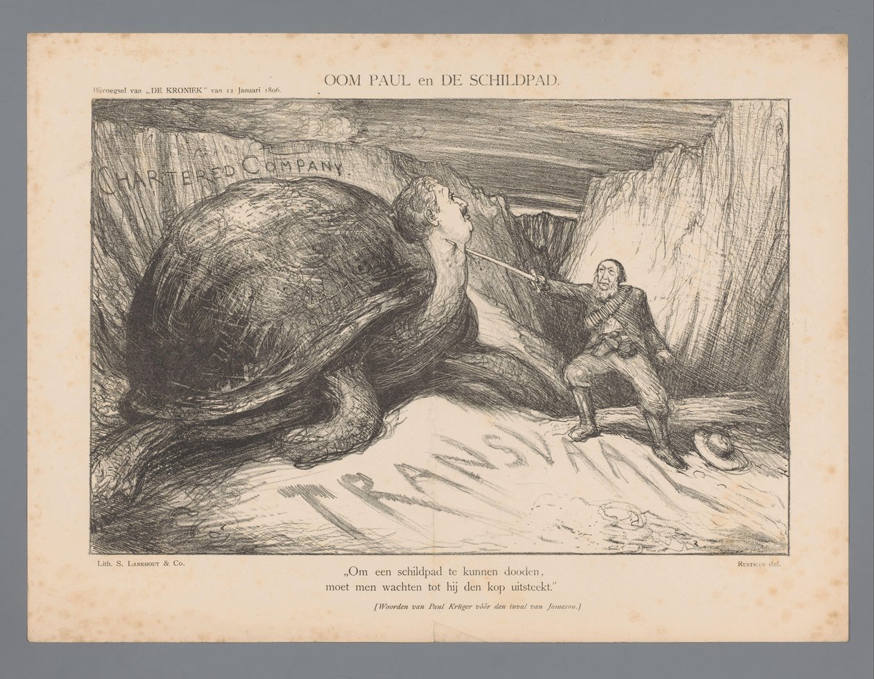 Paul Amca ve Kaplumbağa (nesnedeki başlık) by Marius Bauer