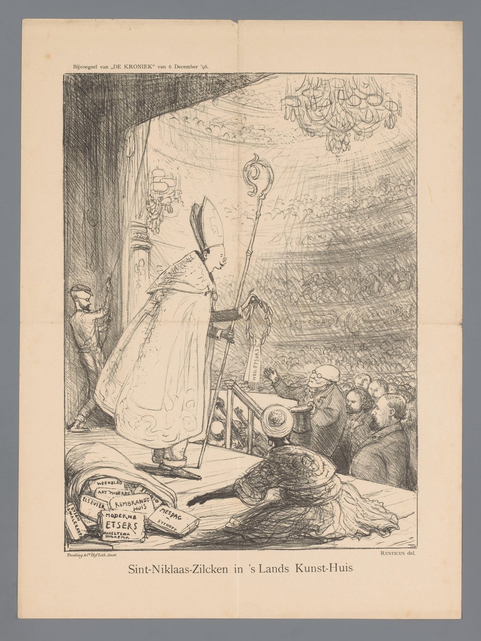 Sint-Niklaas-Zilcken in 's Lands Kunst-Huis (nesnedeki başlık) by Marius Bauer