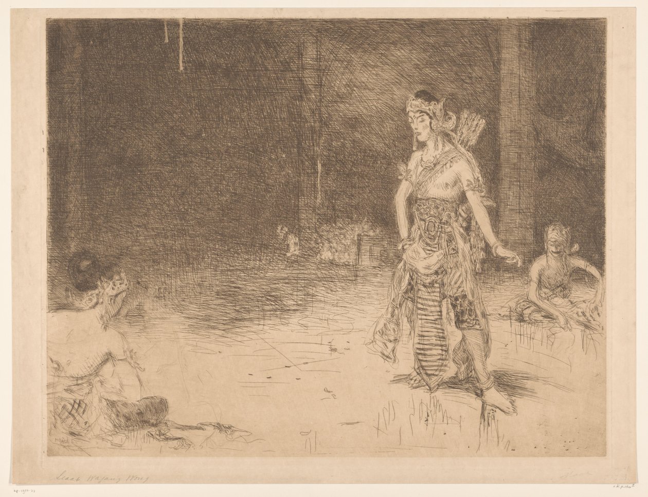 Wayang Wong (nesne üzerindeki orijinal başlık) HM Kraliçe