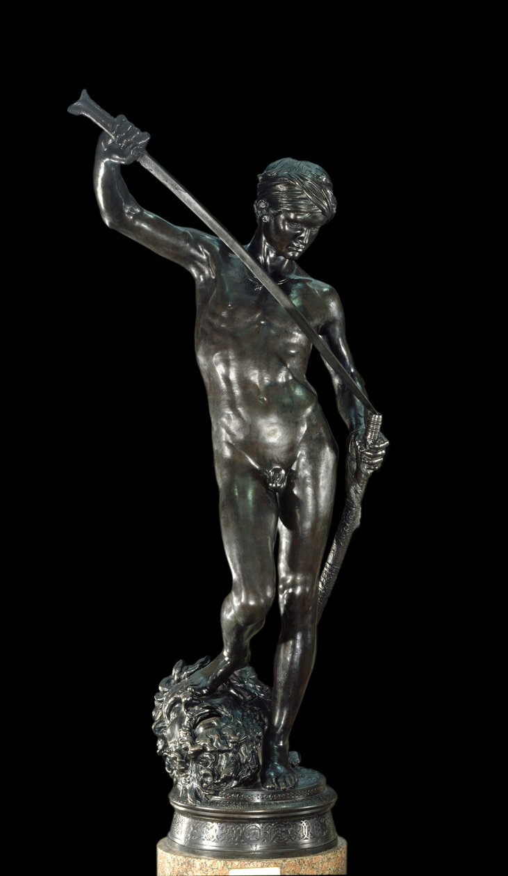 David Bronz Heykeli, Antonin Mercia (1845-1916) Paris, Musee d