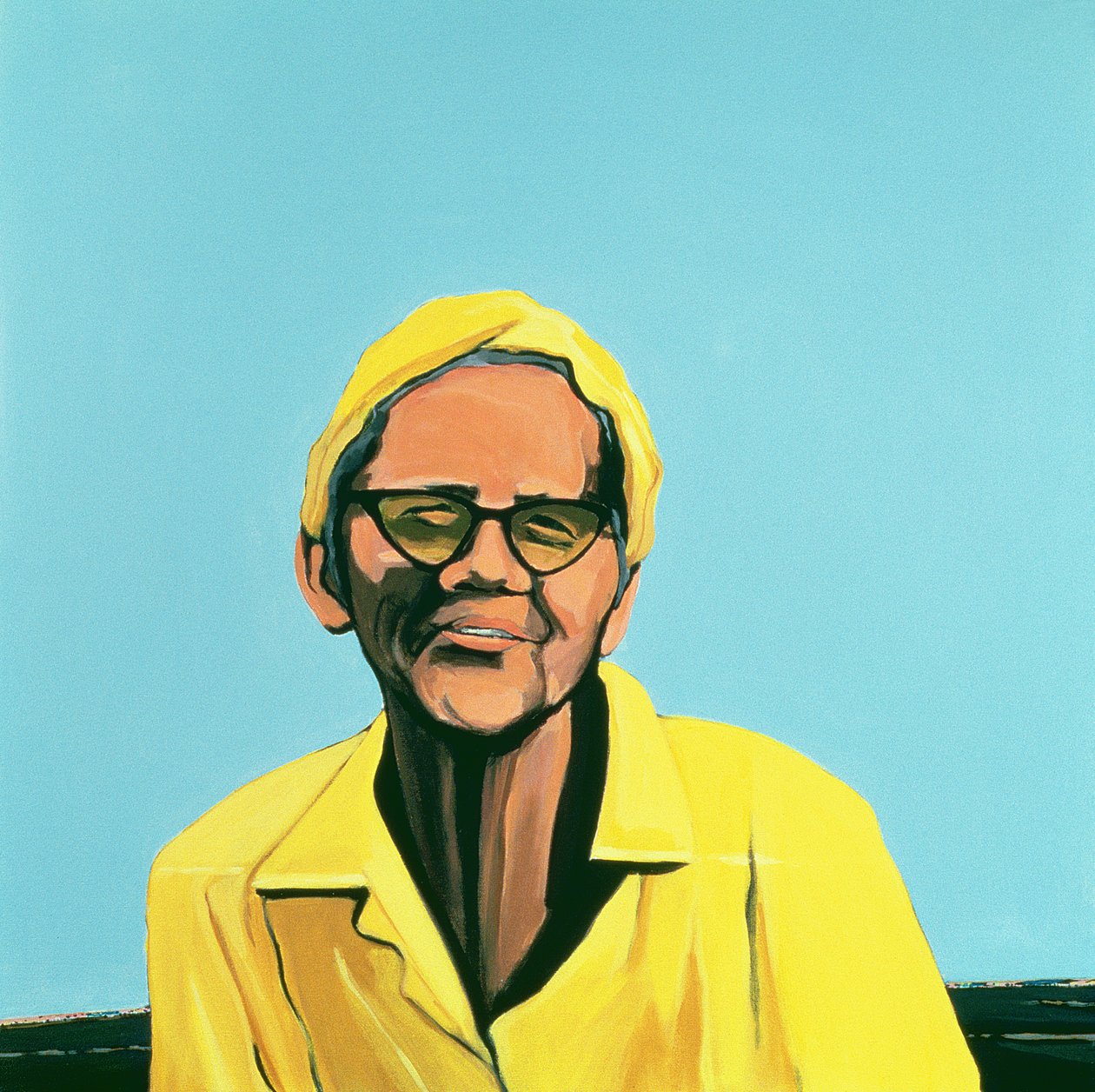 Küba Portresi #13, 1996 (tuval üzerine akrilik) by Marjorie Weiss