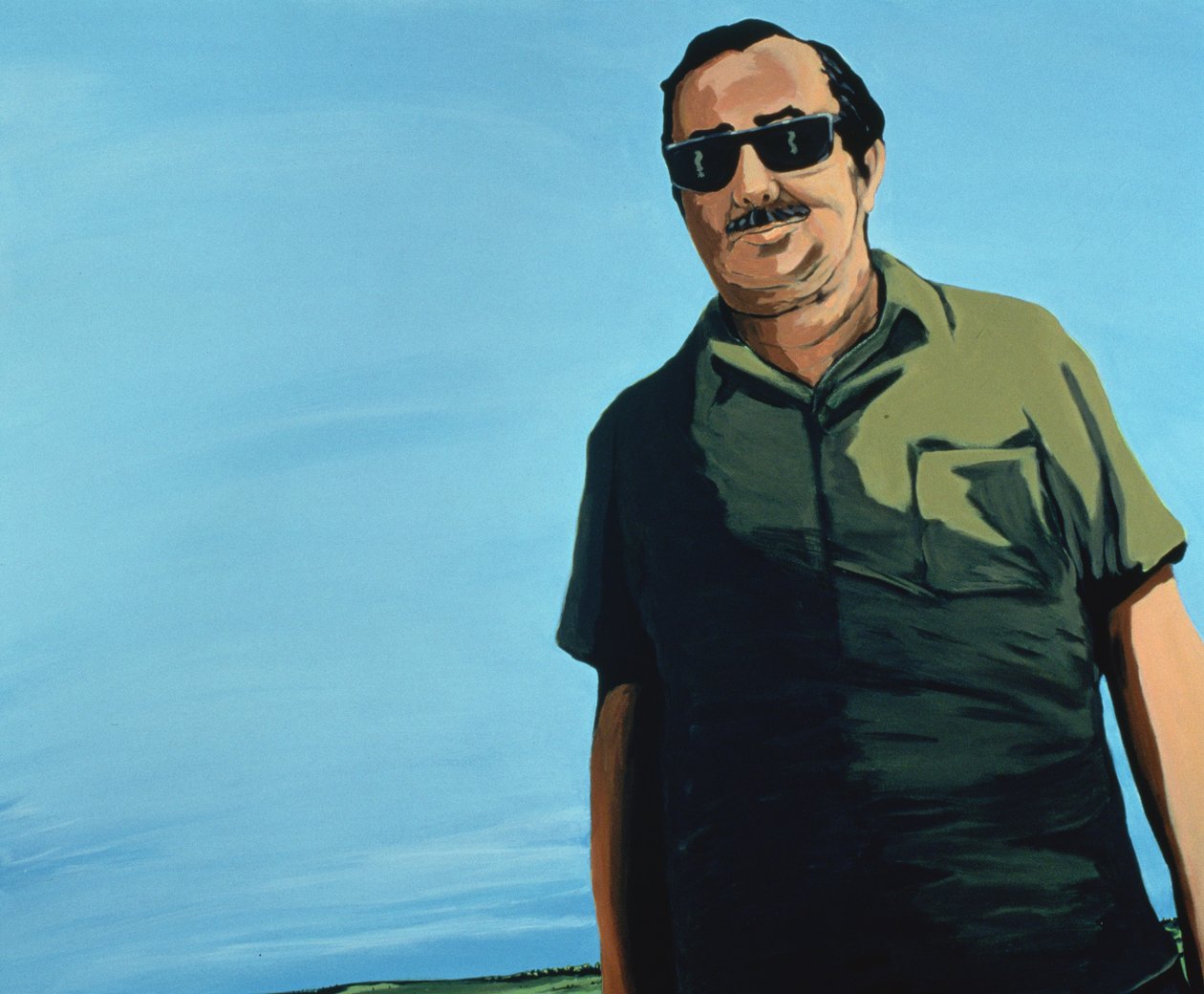 Küba Portresi, 1996 (tuval üzerine akrilik) by Marjorie Weiss