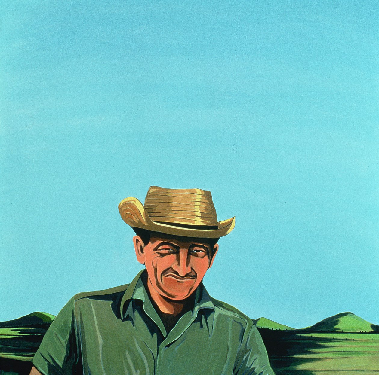 Küba Portresi #3, 1996 (tuval üzerine akrilik) by Marjorie Weiss