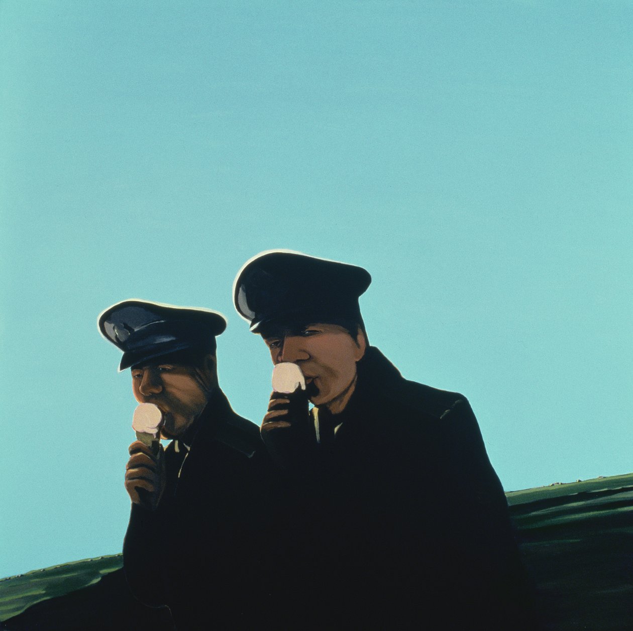 Küba Portresi no.6, 1996 (tuval üzerine akrilik) by Marjorie Weiss