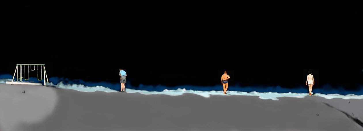 Night Lives Scene 7, 2016 (dijital medya) by Marjorie Weiss