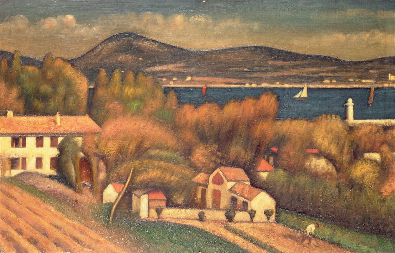 Aziz Tropez, 1925 by Mark Gertler