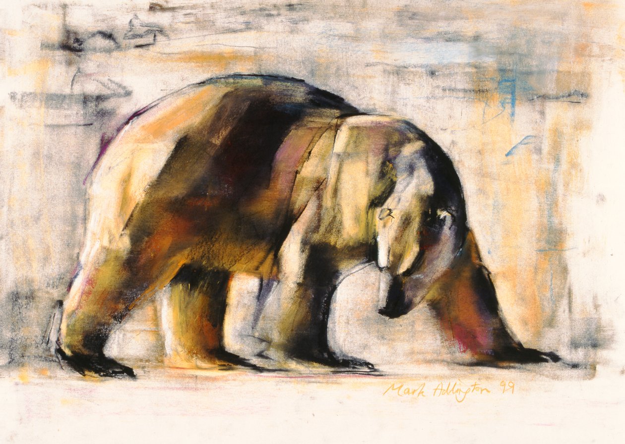Arctic, 1999 (kağıt üzerinde kömür und conte) by Mark Adlington