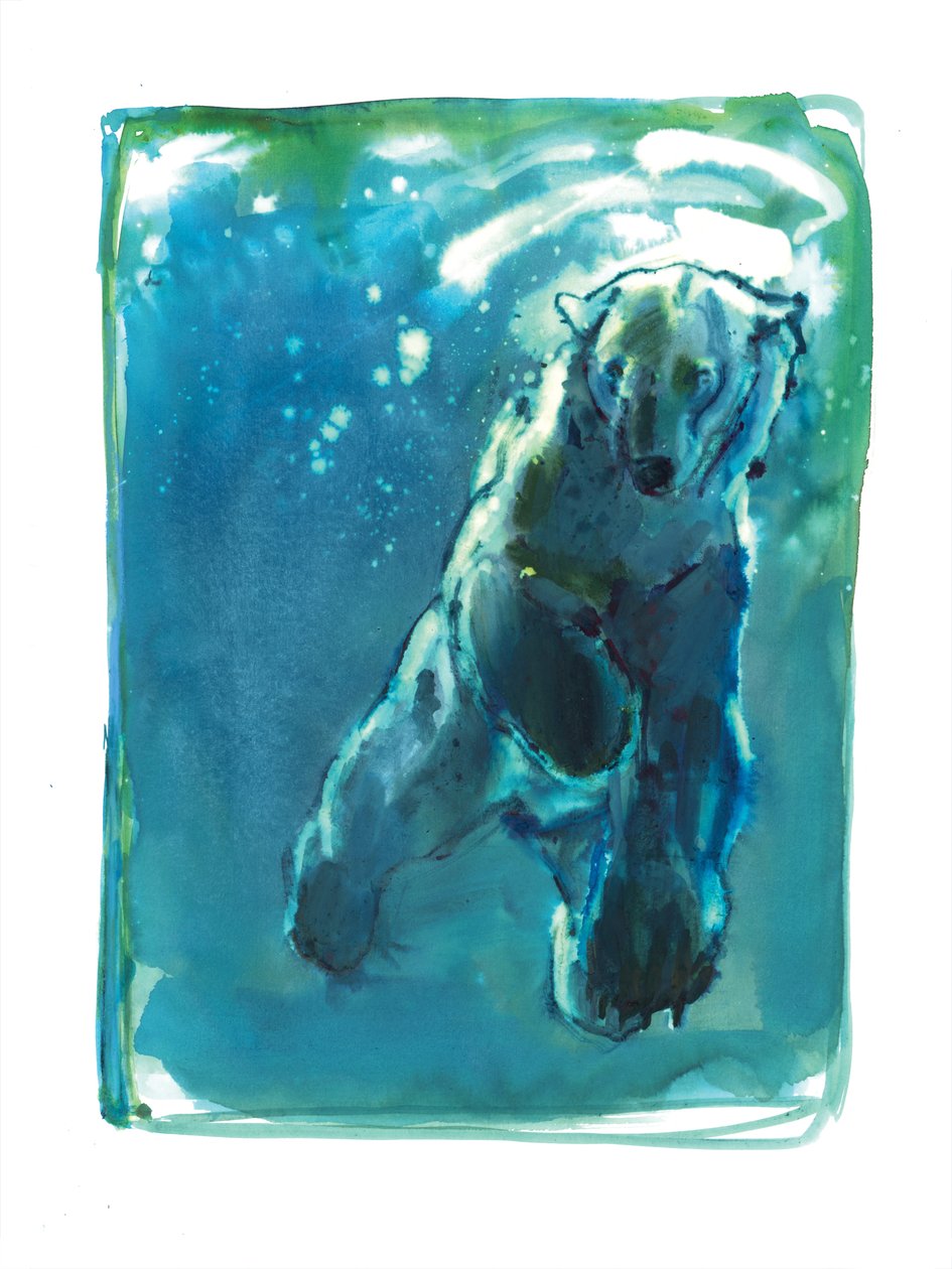 Constellation, 2015, (kağıt üzerinde karışık teknik) by Mark Adlington