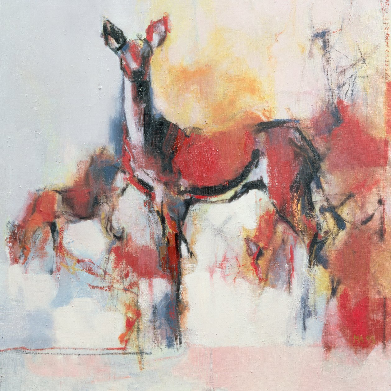 Kışın Hinds, 1995 by Mark Adlington