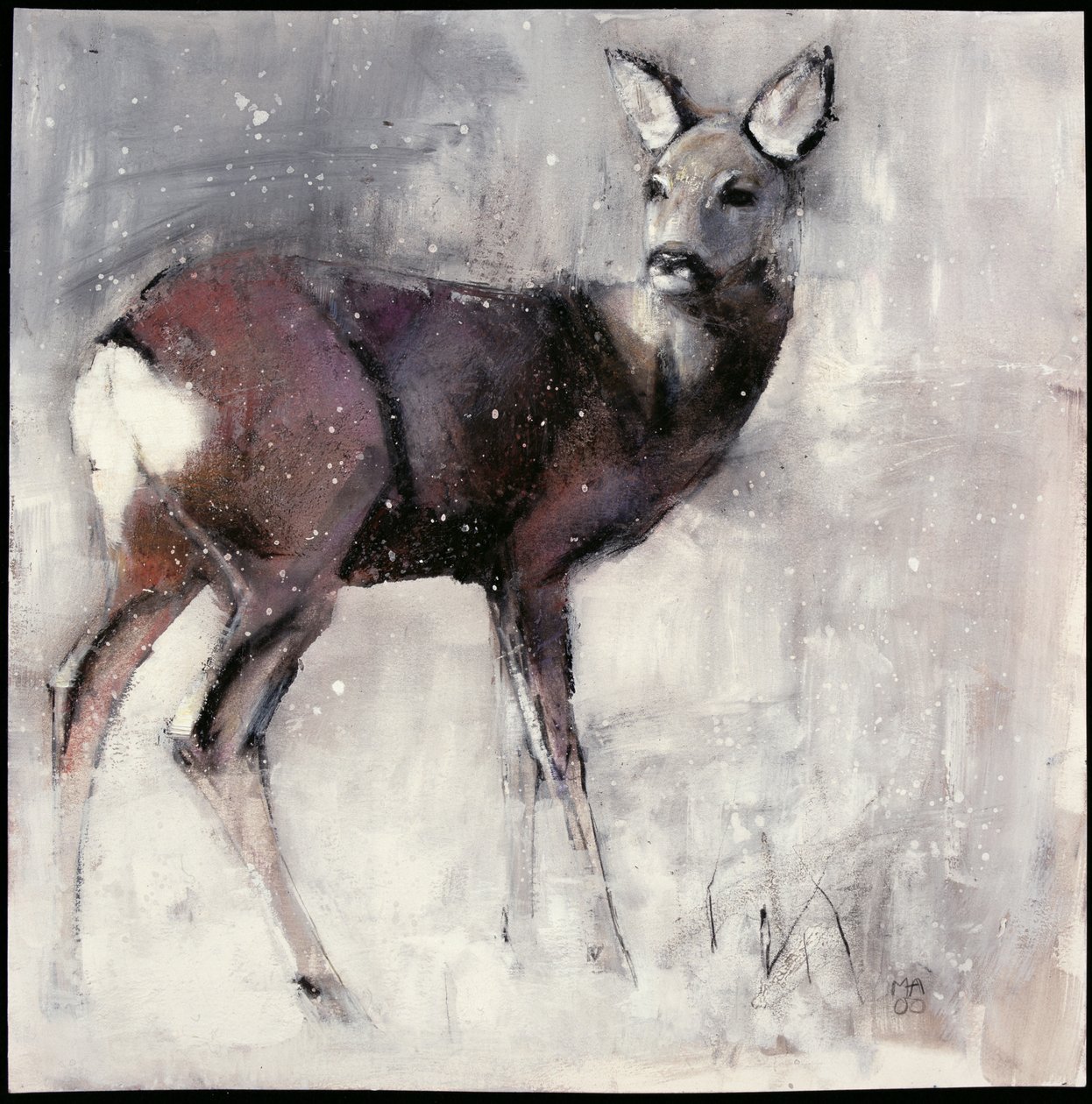 Roe Doe, 2000 (kağıt üzerinde karışık teknik) by Mark Adlington