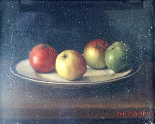 Elma ile natürmort by Mark Gertler