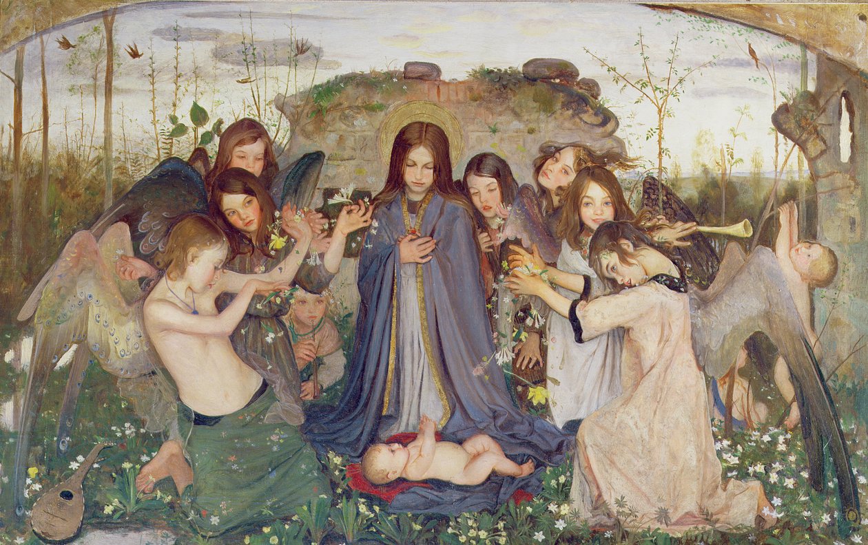 Madonna ve Meleklerle Çocuk, 1925 dolayları (panel) by Mark Lancelot Symons