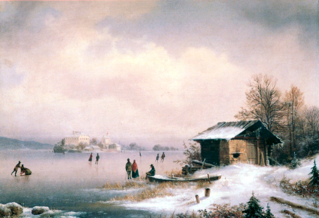 Kış Manzarası, Ljubljana, c1844-1871 by Marko Pernhart