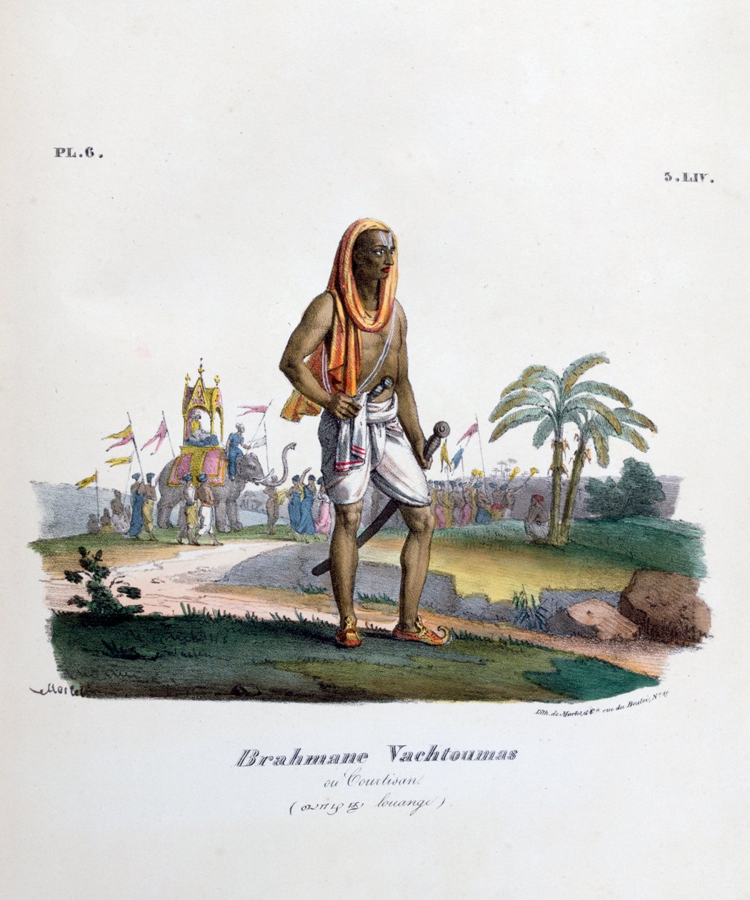 Brahman Sarayı, 1828 by Marlet et Cie