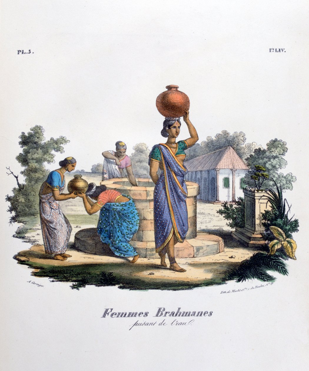 Su Toplayan Brahman Kadın, 1828 by Marlet et Cie