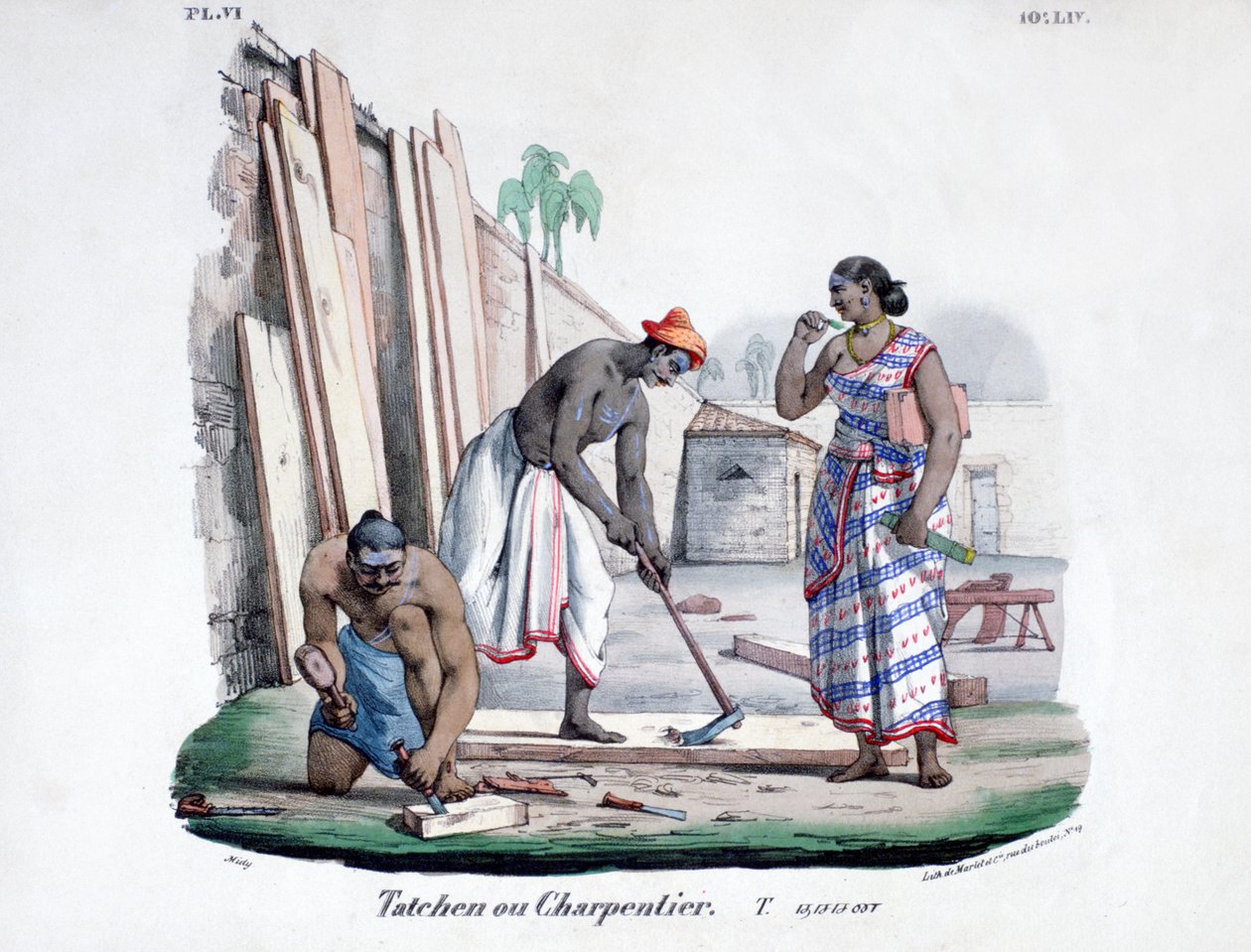 Marangozlar, 1828 by Marlet et Cie