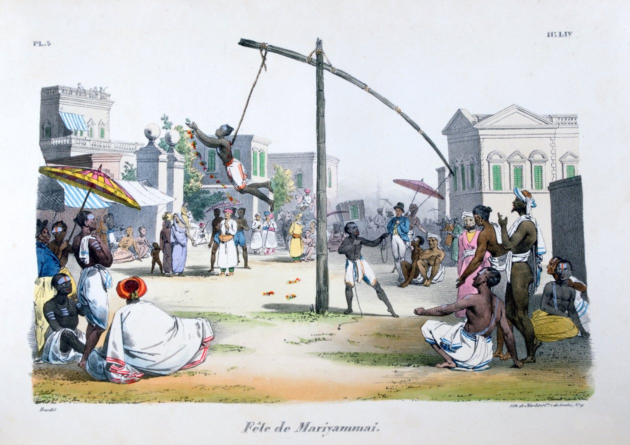 Mariamma ve Mariammi Festivali, Hindu Daitya, 1828 by Marlet et Cie