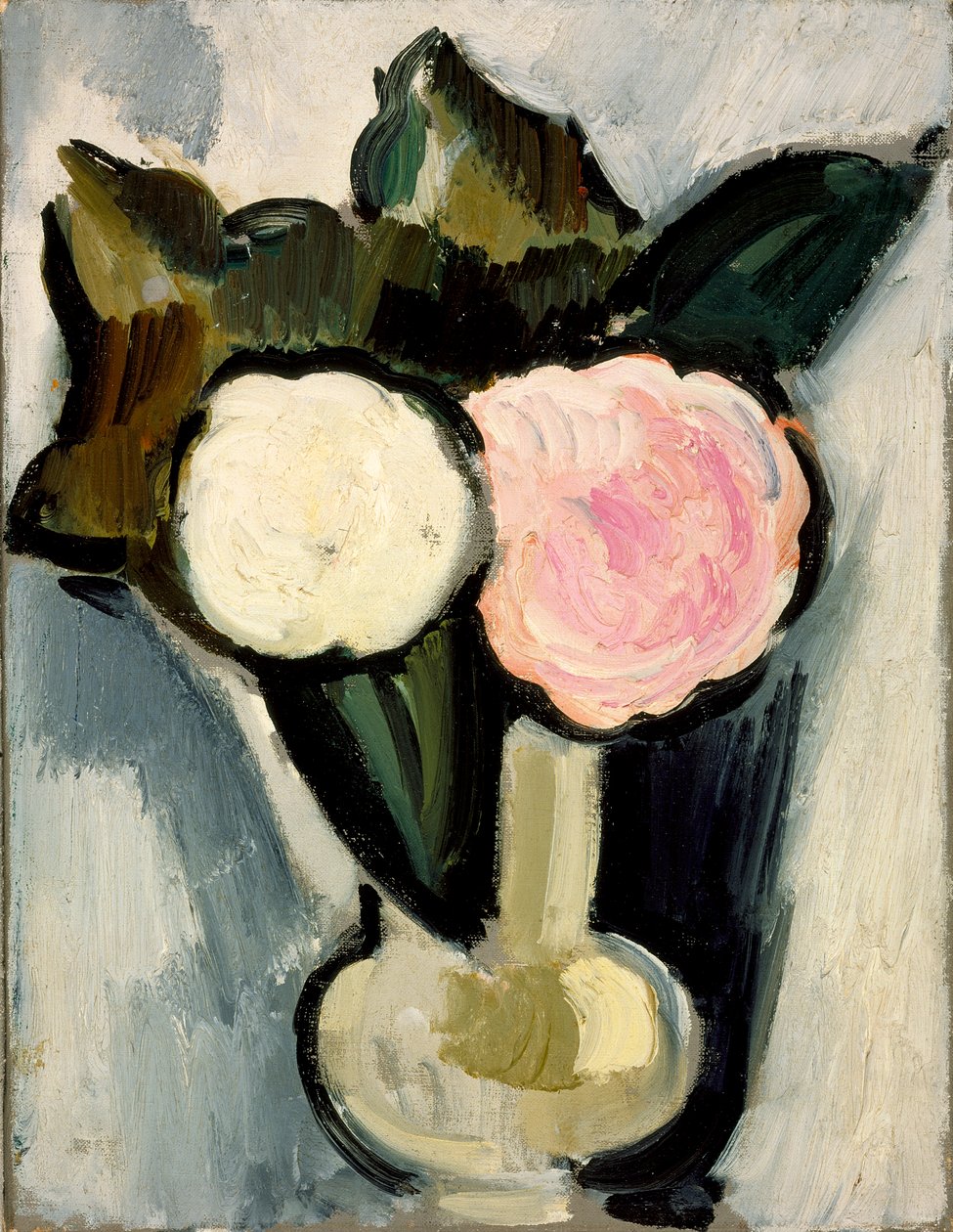 Vazoda Pembe Beyaz Çiçekler, c.1929 by Marsden Hartley