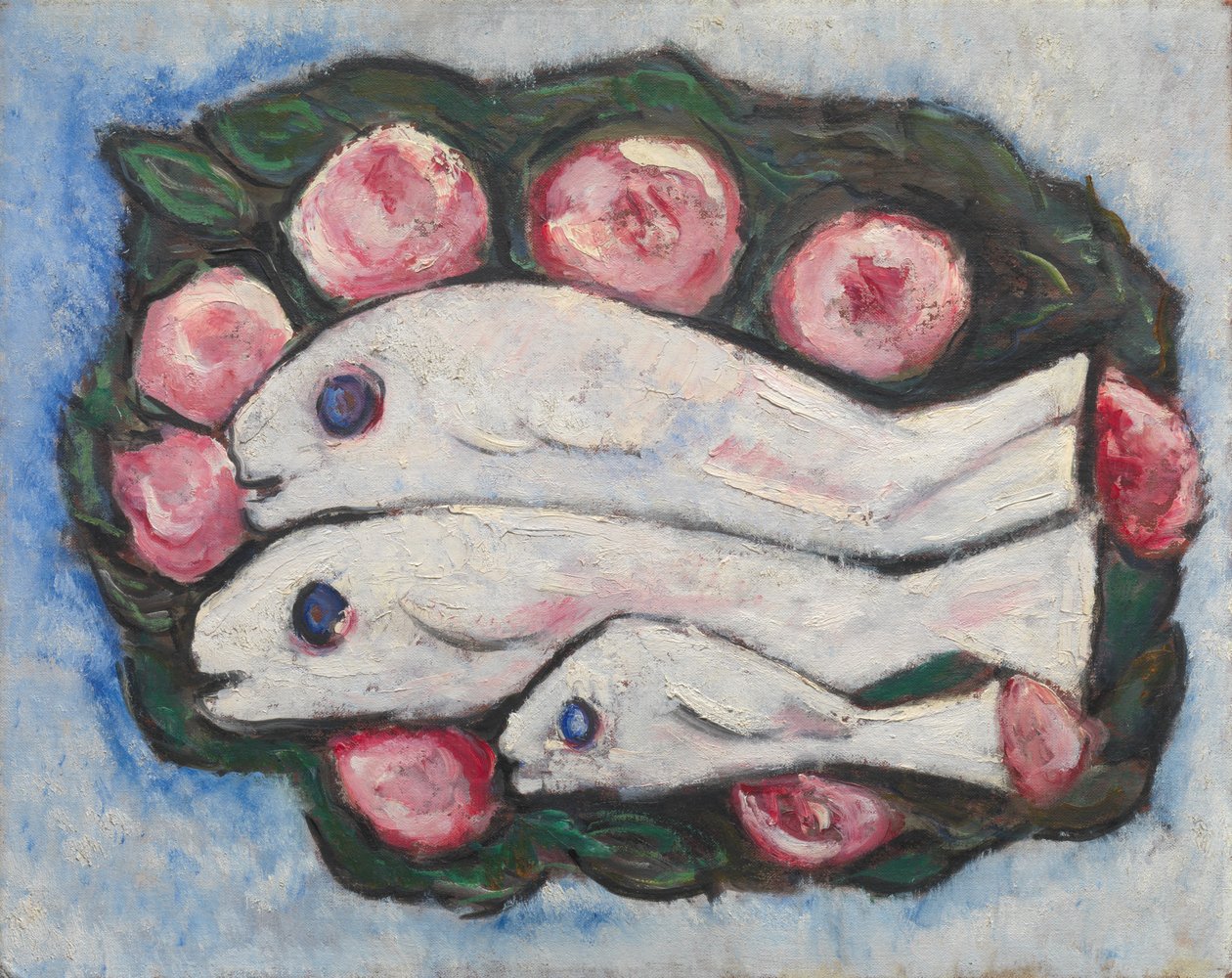 Sessizlikte Ziyafet, 1935-36 (tuval üzerine yağlı boya) by Marsden Hartley