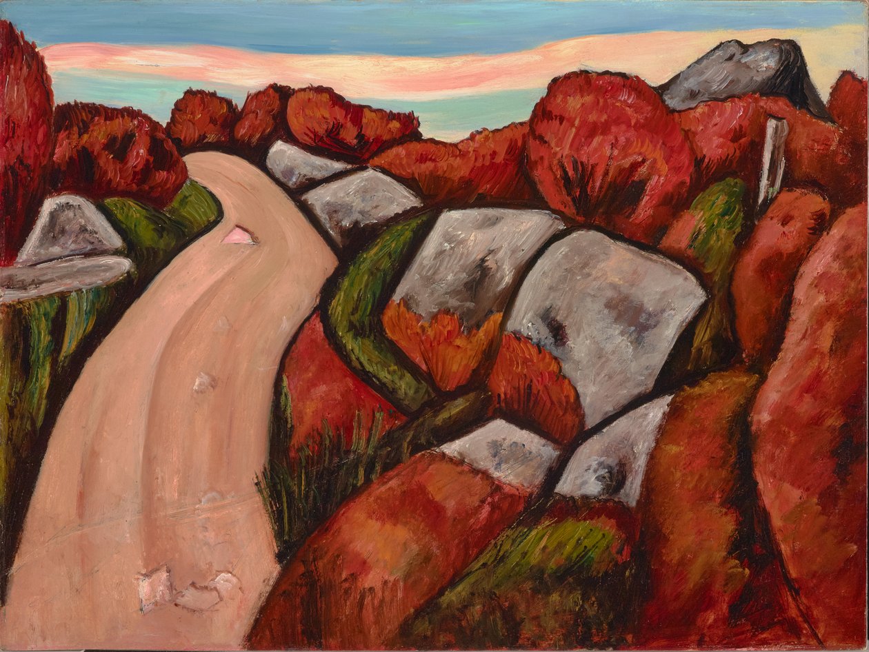 Yabanmersini Otoyolu, Dogtown, 1931 by Marsden Hartley