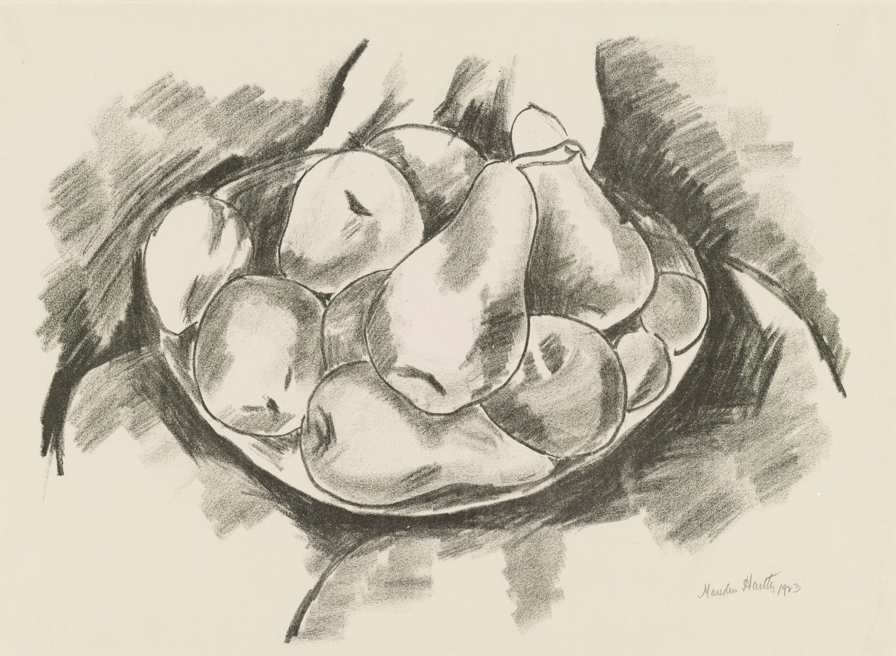 Elma ve Armut Tabağı by Marsden Hartley