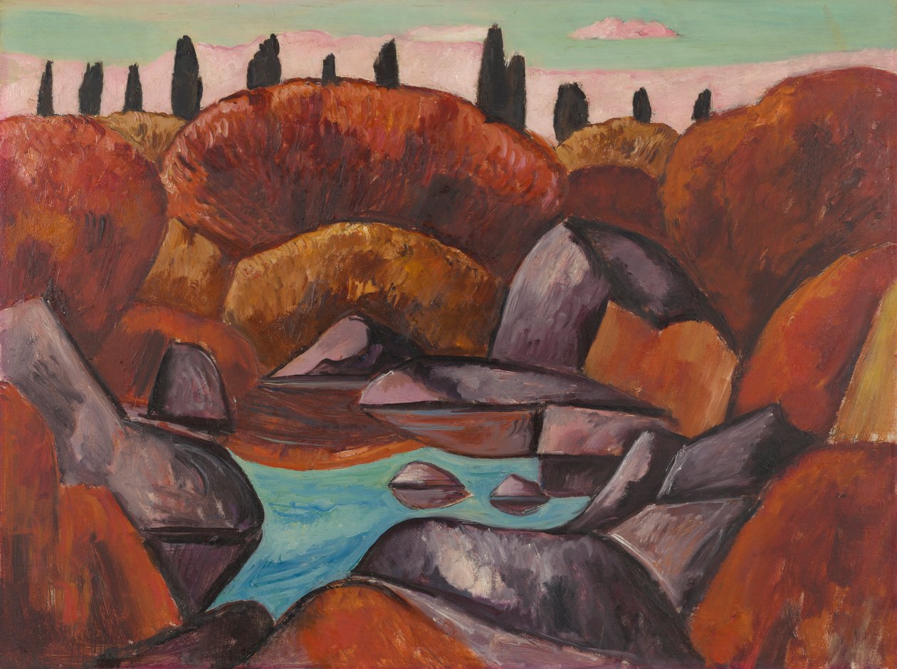 yanan havuz by Marsden Hartley