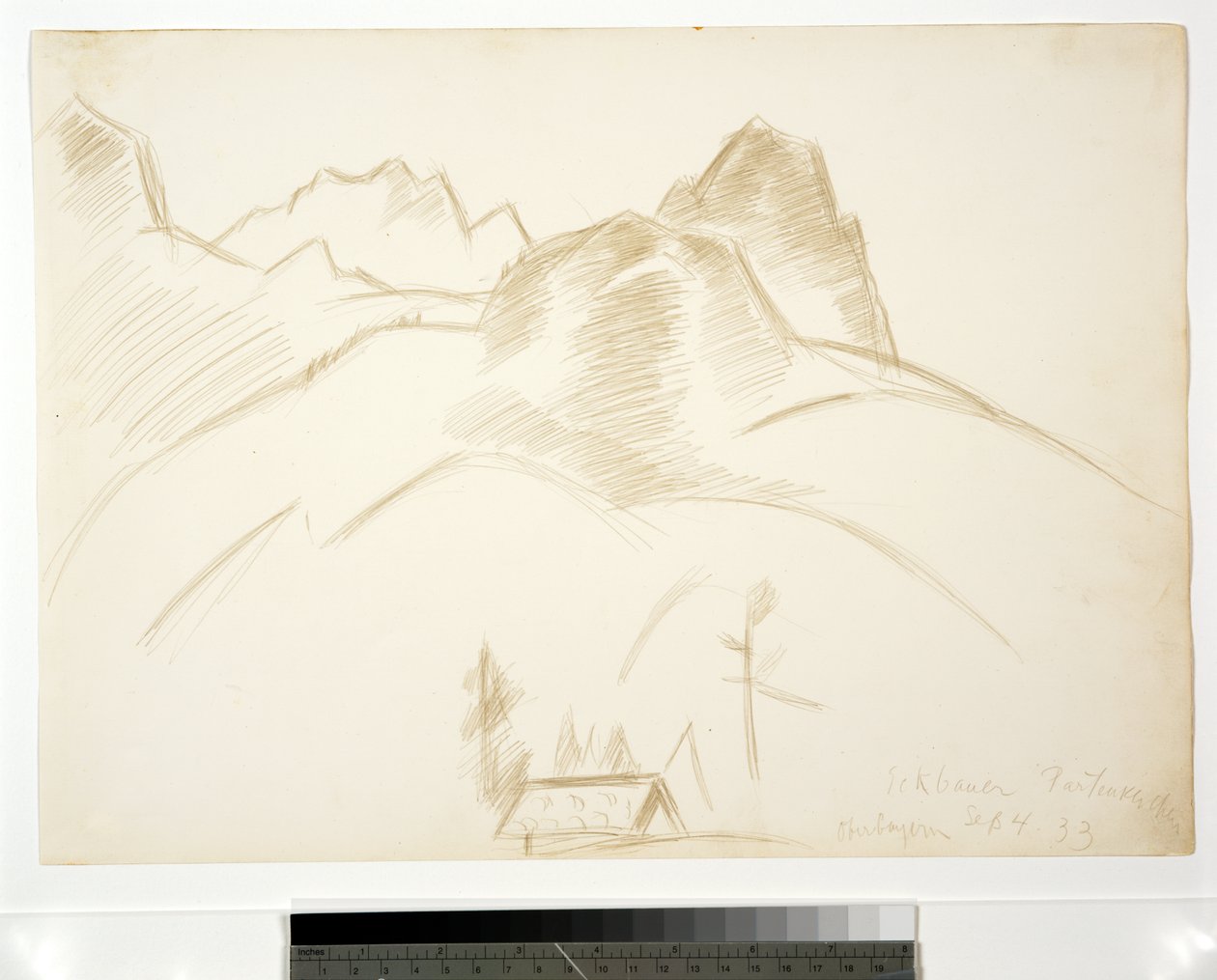 Ön Plandaki Evli Dağ Manzarası, 1933 by Marsden Hartley