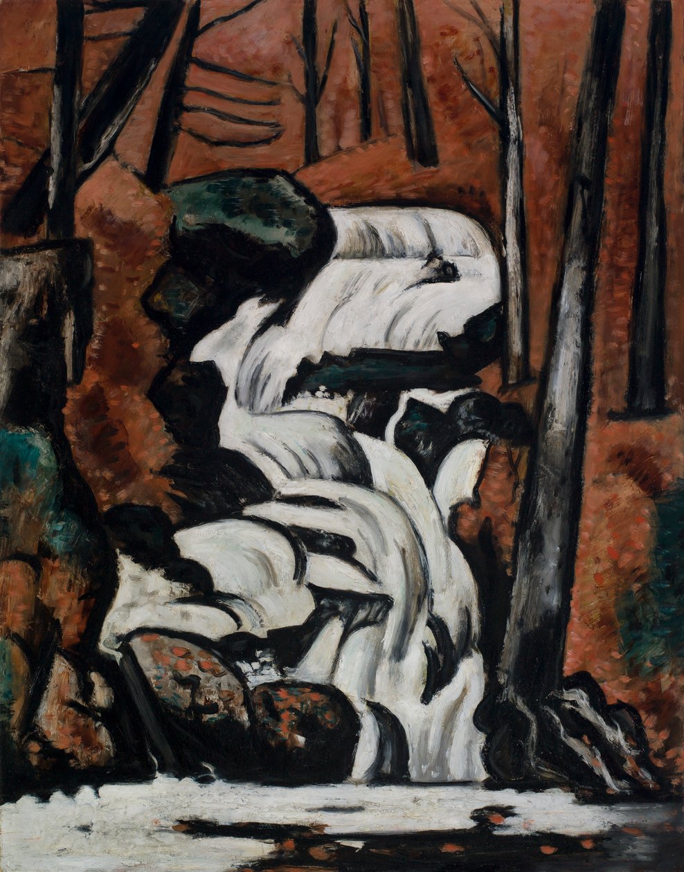 Kokusu Brook Şelalesi by Marsden Hartley