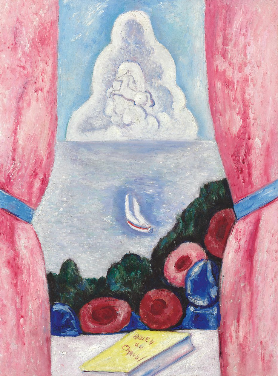 Pencereden Görünüm (tuval üzerine yağlı boya) by Marsden Hartley