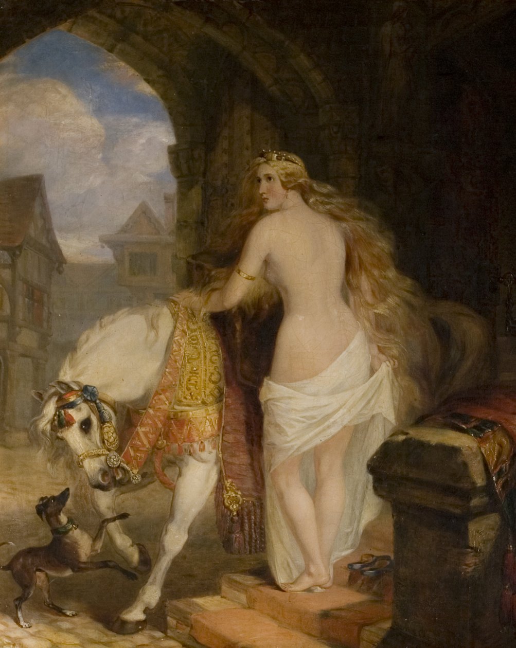 Leydi Godiva, 1850 by Marshall Claxton